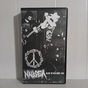 Nausea VHS Alive In Holland 1991 Live Crust Punk Rock Grindcore Anarcho